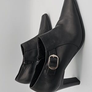 Bandolino Black Leather Women's Shoes.goth Witchy, Baddie